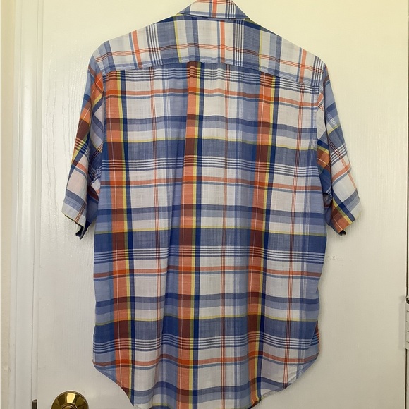Tailorbyrd Collection Men’s Plaid Short Sleeve Button-up Shirt M 100% Cotton - Picture 3 of 5